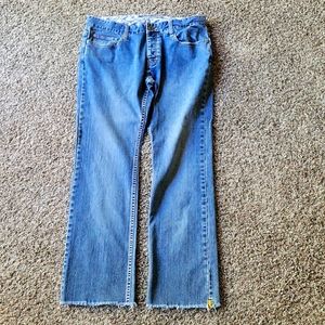 Vintage 90s "Split" Rasta Design jeans